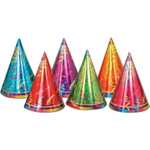 Plain party hats can be turned into student awards!