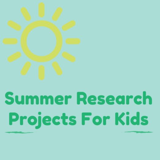 A list of summer research projects for kids that will have kids enjoying their summer even more!