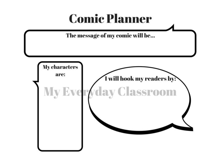 Comic Planner (1) – My Everyday Classroom